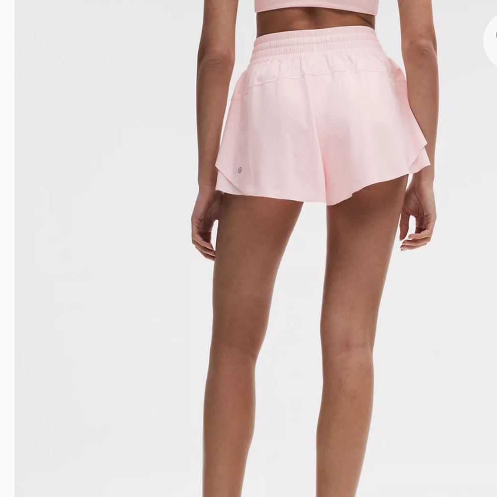 lululemon athletica Women's Light Pink Athletic Running Shorts - Picture 6 of 16